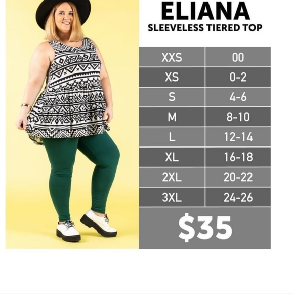 #295 - Lularoe Eliana, EUC - Picture 4 of 4